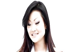 Oriental Trimmed Snatch Tera Patrick Gets her Bestie Lucy Lee's Wild Dildo!