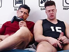 Rocky Vallarta And Clark Delgaty Convince Themselves To Jerk Off Side By Side