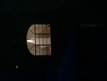 hot neighbor neighbour flashing in the window again