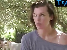Milla Jovovich Breasts,   Bush Scene  in The Making Of The Pirelli 2012 Calendar