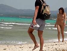 Naked at the non-nude beach