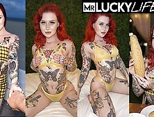 Blowjob scene with cheerful Loveless from Mr Lucky Life