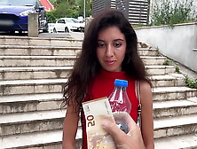 Sweety Plays Street Game and Gets Tempting Offer - Deepthroat,  Rough Sex and Cream-pie