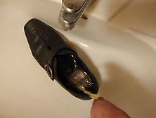 Piss In Wifes Black Buckle Shoe