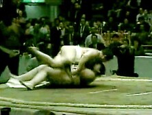 Sumo Wrestler Accidentally Exposed In Ring