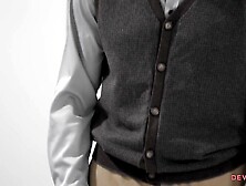 Yummy huge titted goddess lets mature man boned her