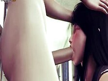 Final Fantasy Vii - Tifa Lockhart Swallows A Thick Dick