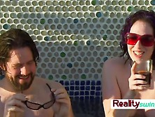 Perverts Having Sex Games Near The Pool