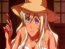 Blonde hentai babe gets pumped