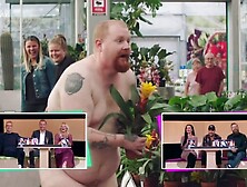 Fat guy naked in tv show