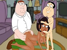 Family Lover Griffin - Donna Threesome With Peter And Quagmire P65