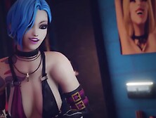 Crazy Jinx Tickles Akali To Orgasm (league Of Legends)