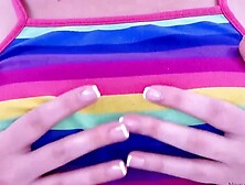 Gorgeous blonde teen is sucking her boyfriend's pecker in thia POV