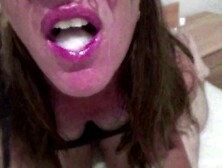 Charming MILF shows how to sperm play, clean up & swallow humongous loads of spunk