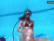 Hungarian Pornstar Lana Tanga Orgasming Underwater