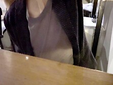 Wifey Got So Horny When Dared To Show Titties In Public In See Through Shirt In A Bar Full Of People