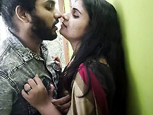 Saree Romance Part 1 Long Lip Lock,  Vaishnavy And Sharun Raj Hot Saree Long Lip Lock Romance,  Mallu Couple Hot Kiss Romance