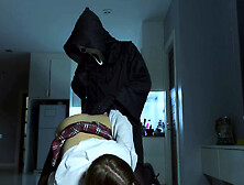 Hard Anal with Screaming.  Porn Parody of the Movie "scream" Halloween