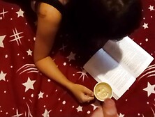 POINT OF VIEW She enjoys her coffee with my sweet sperm
