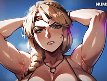 Astrid competes in a masturbation contest,  moaning and cumming while riding your cock