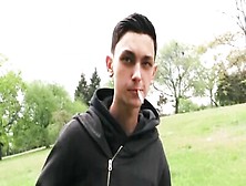 Czech Hunter 424 - Twink Enjoying A Smoke By The Park Gets A Massive Cock Raw