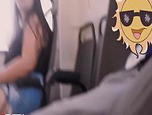 Great Bulge Flash Teen In Bus | Part 01