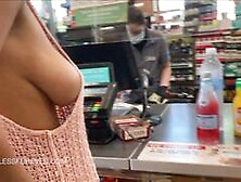 Sideboob At The Store