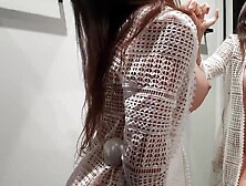 Fitting Bedroom Webcam: Black-haired Stunner Strips