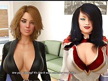 Mommy Audrey with big boobs is thirsty for her guest in this hot gameplay