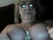 Granny Abusing Her Tits And Nipples