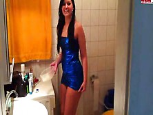 Brunette Amateur Piss And Drink