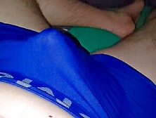 Chubby Boy In Blue Boxers Cums