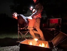 Therykers - Using My Pussy In A Public Park Next The Fire In The Open! With Rough Sex