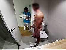 ROOM SERVICE! Shy fresh maid gives a oral sex to a perverted hotel guest