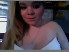 19Yo Blonde Chubby Teen Masturbates On Webcam