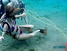 Scuba Girl Caught