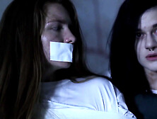 White Tape Gagged Hostage