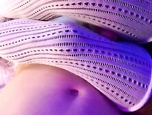 Tugjob of white fishnet nylons, between the hips of Ma pretty ebony whore, very thrilling:)