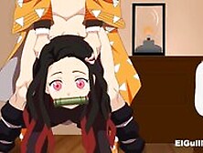 Nezuko Fucks Zenitsu Demon Slayer Hentai