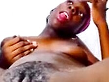 Black Slut Milks Her Cute Boobs