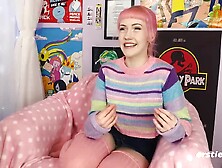 Exotic Evie Loves Masturbating In Silky Stockings