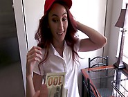 Cute delivery girl fucks for a good tip