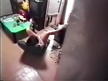 Spying on my roommate when this hottie was pleasant herself