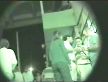 Shooting ladies with long legs and nice asses at night