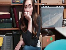 Amateur thief Lexi Lovell bangs with two horny cops