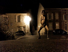 Full Nude Walking And Wanking On The Streets At Night