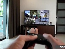 A guy fucks a Russian girl's pussy with a long dick