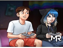 SummertimeSaga - Tasty Bitch Enjoys Rock and Sex tape Games E1 # 34