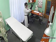 Doctor in halloween costume fucking patient