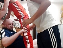 Dominant Man In Adidas Sneakers Brutally Throat Fucks Me With His Huge Cock